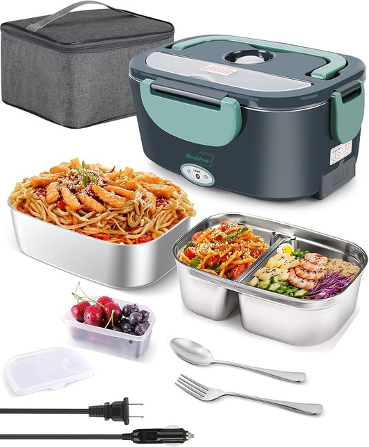 Portable Electric Lunch Box - 3-in-1 Heated Meal Container